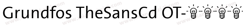 Grundfos TheSansCd OT字体转换